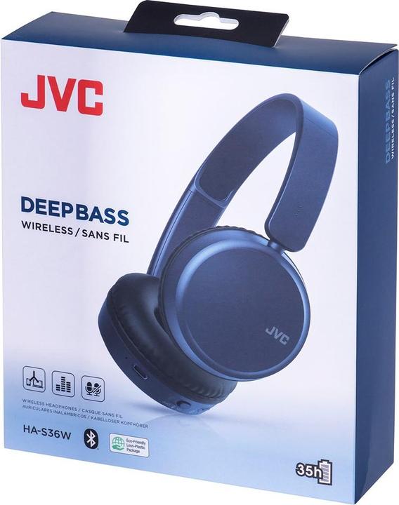 Actual product image JVC HA-S36W-A-U (No noise cancelling, 35 h, Wireless)