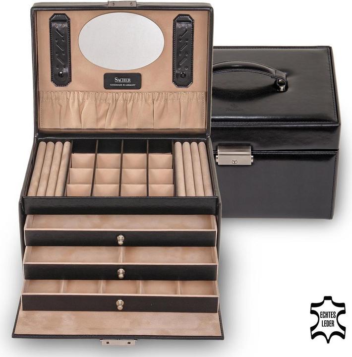 Actual product image Sacher Jewelry case Lena leather