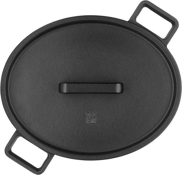 Actual product image WMF Flavour roasting pan oval, 33 x 26 cm, Black (33 cm, Casserole + Stewpot, Cast iron)