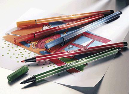 Actual product image STABILO Pen 68 Premium felt-tip pen (Violet, 1 x)