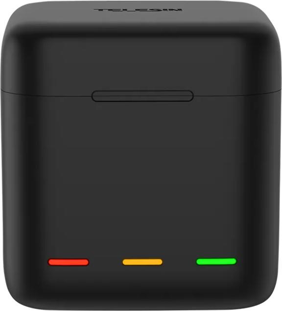 Telesin Chargeur de batterie et boîte de stockage (Hero 10, Hero 9 Noir)