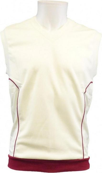 Actual product image Cartasport Boys' cricket waistcoat with contrasting trim (L)