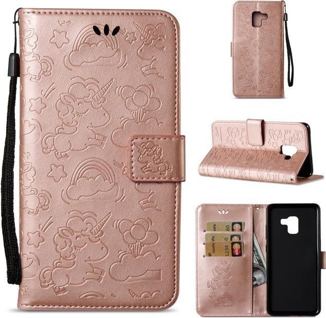 Produktbild MU Style Magnetische Lederhülle mit Einhorn Muster (Samsung Galaxy A8 (2018))