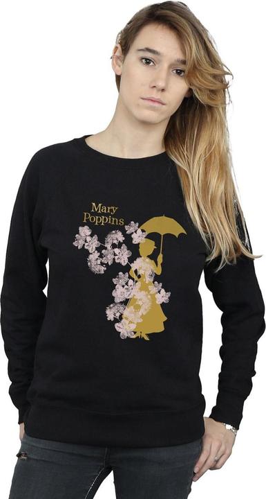Immagine prodotto Disney Mary Poppins Floral Silhouette Felpa Donna (L)