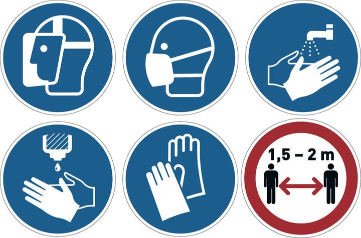 Actual product image Durable Information stickers Signs for floor markings