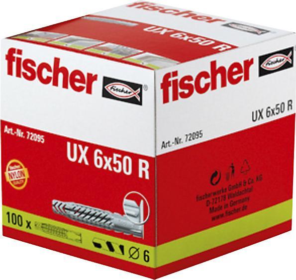 Image du produit Fischer Chevilles universelles UX 6 x 50 50 mm (100 pcs)