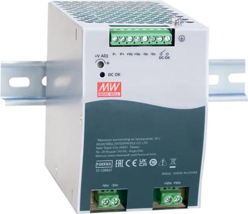 Immagine prodotto MeanWell Alimentatore per guida DIN, 85%, 12V, 16,7A, 200W, regolabile