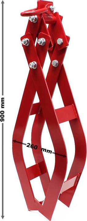 Produktbild Wiltec Forstzange Rückezange 1500kg 850mm Holzzange Hebezange Packzange Greifer (850 mm)