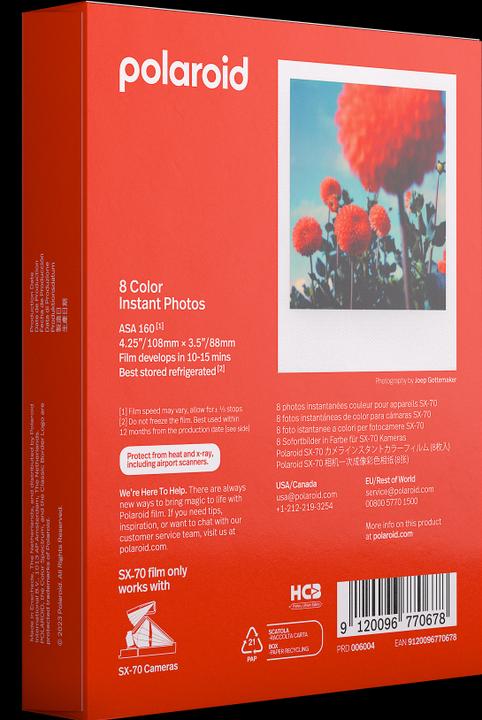 Actual product image Polaroid Color SX-70 Film (SX-70)