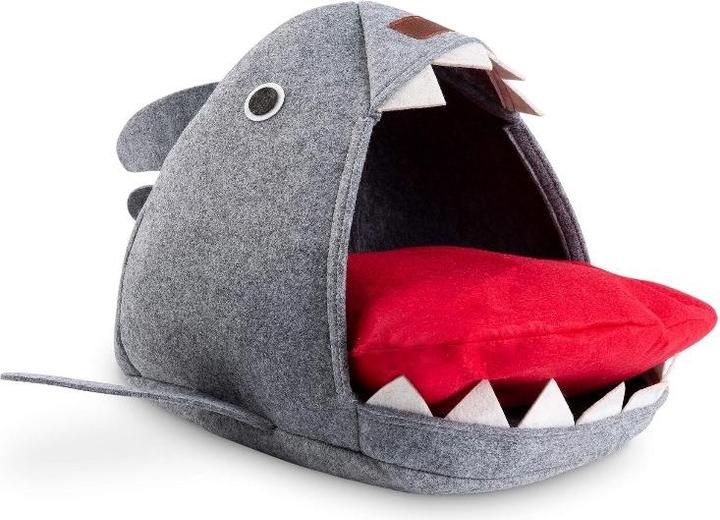 Produktbild Freezack Katzenbett Shark Cave grau 55x64x33cm (Katze)