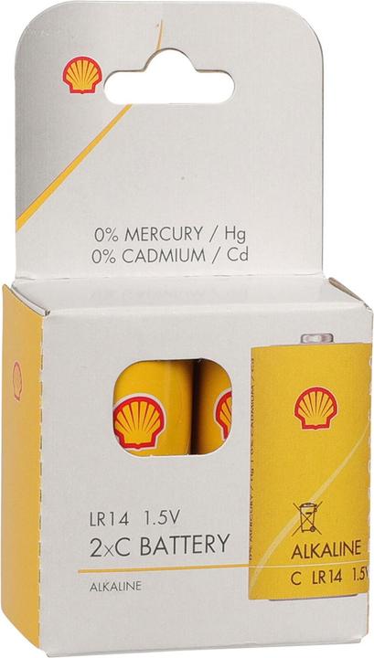 Rainx 2er-Set Alkaline-Batterien Baby 1,5V Typ C, Shell (2 Stk., C)