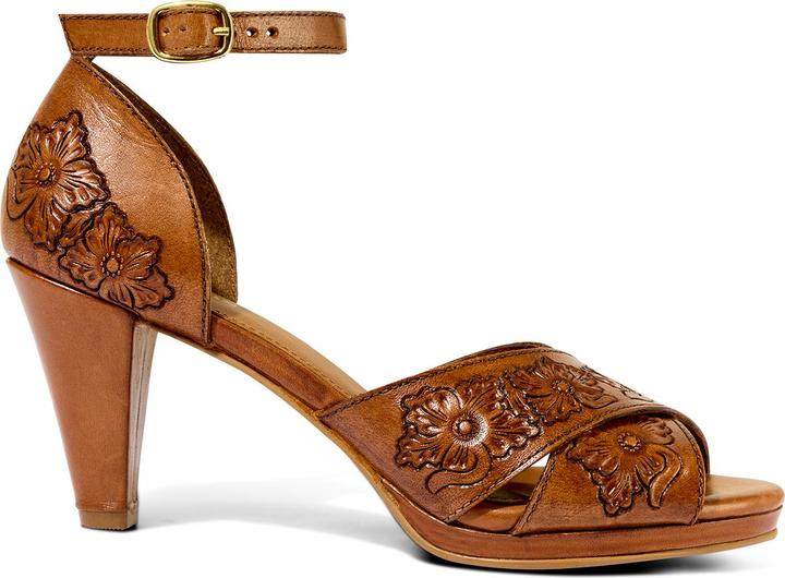 Actual product image Joe Browns Floral Embossed Leather Heels (41)