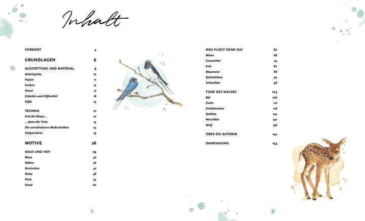 Immagine prodotto Die Kunst der Aquarellmalerei – Tiere: alle Watercolor-Grundlagen, Techniken und Motive Step by (Tedesco, Laura Stahlmann, 2021)