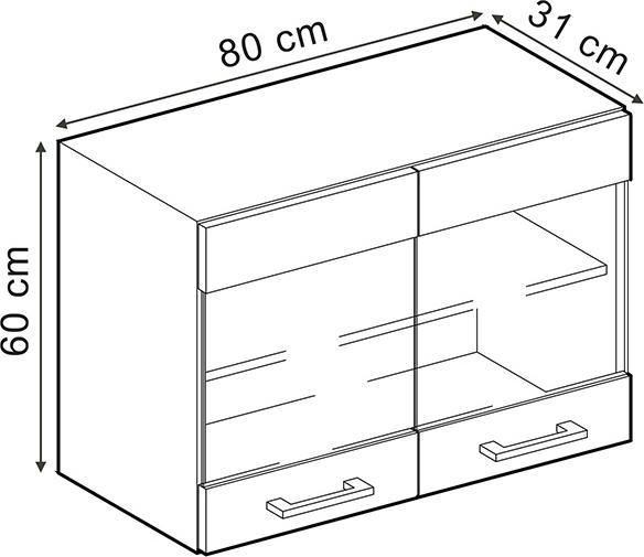 Produktbild Vicco Hängeschrank R-Line (80 x 31 x 60 cm)