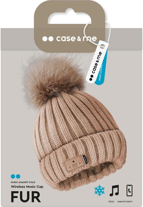 Actual product image SBS Winter Hat Fur w. BT Headset pink