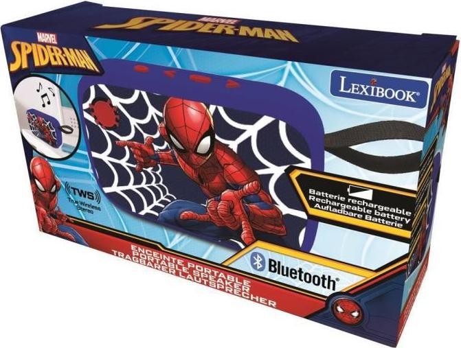 Actual product image Lexibook Spider-Man Bluetooth portable radio speaker with fabric finish