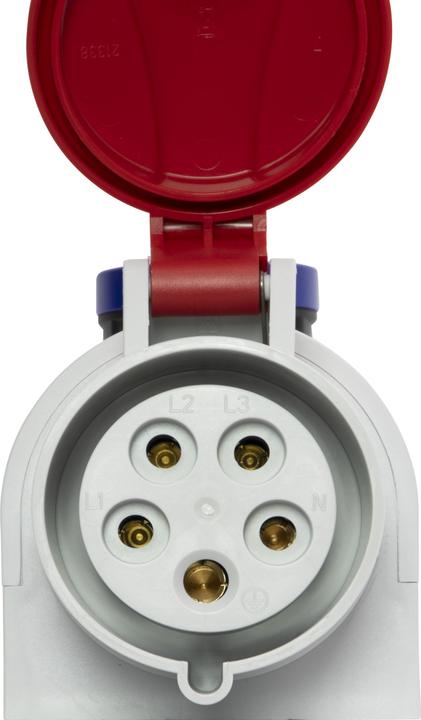 Actual product image Brennenstuhl Combination wall socket outlet with CEE 400V/32A 5-pin and T13 230V/10A 3-pin IP44