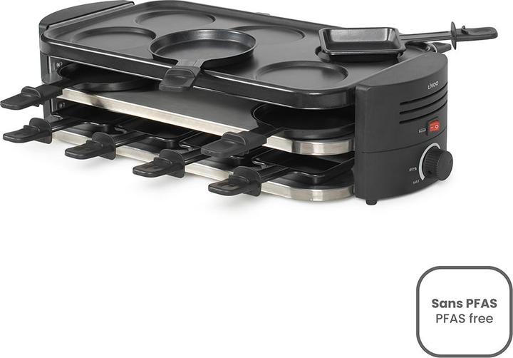 Actual product image Livoo Raclette, pizza, crepe maker for 8 people