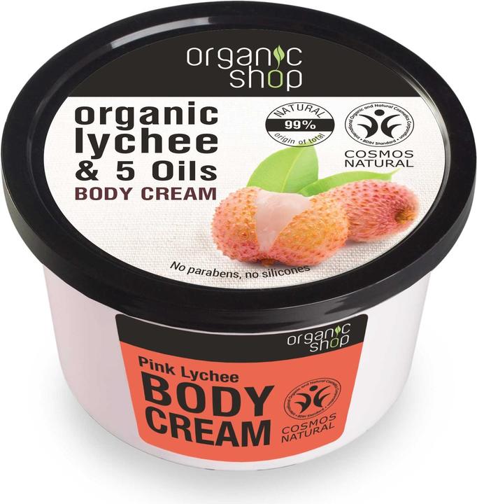 Actual product image Organic Shop Organic Lychee (Body cream, 250 ml)