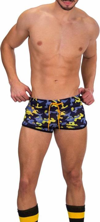 Actual product image Barcode Berlin Gym Short Thar navy-yellow (L)