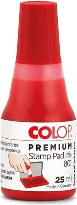 Colop Encre pour tampons 801, 25 ml, rouge