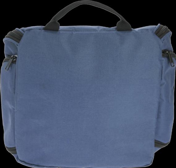 Actual product image Toiletry bag made of nylon, 6 different sized compartments with zip, 34x27x10 cm