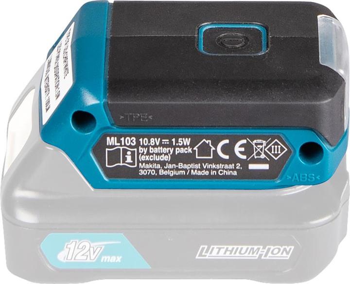 Immagine prodotto Makita Lampada a batteria da 10,8 V ML103 (100 lm)