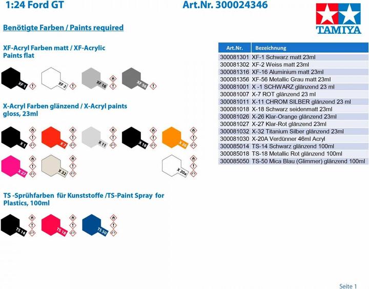 Image du produit Tamiya Kit Ford