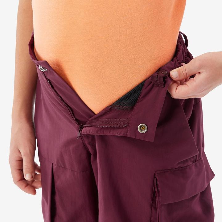 Immagine prodotto Quechua Zip-Off-Hose Kinder Gr. 123–172 Wandern - MH500 bordeaux (8, 9, 10)
