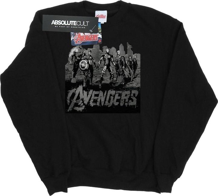 Actual product image Mens Avengers Mono Team Art Sweatshirt (M)