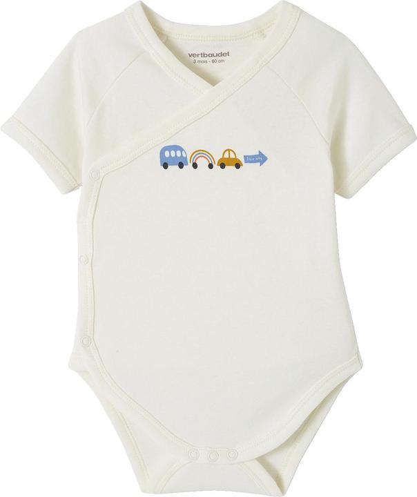 Actual product image Vertbaudet 5er-Pack Baby Wickelbodys Bio-Baumwolle Oeko-Tex (56)