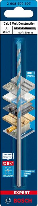 Produktbild Bosch Professional Zubehör EXPERT CYL-9 MultiConstruction Bohrer, 5 x 90 x 150 mm (5 mm)