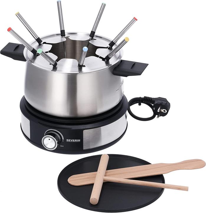 Actual product image Severin FO2471 stainless steel, black (Chinoise Fondue, Fondue Bourguignonne, Chocolate fondue, Cheese fondue)