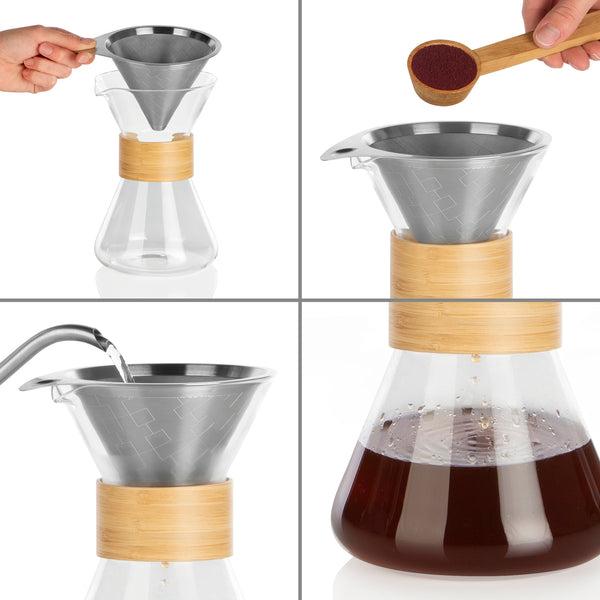 Image du produit Beem Cafetière Pour Over, 0.7 l, Transparent (0.70 l)