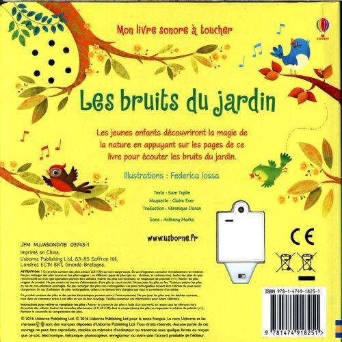 Image du produit Les bruits du jardin : mon livre sonore à toucher (Français, Taplin Sam, 2021)