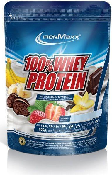 Produktbild IronMaxx 100% Whey Protein (500g Beutel) (Erdbeer, 1 Stk., 500 g)
