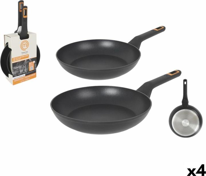 Masterchef Pfannenset 2,5 mm (4 Stück) (24 cm, Pan set + pot set)