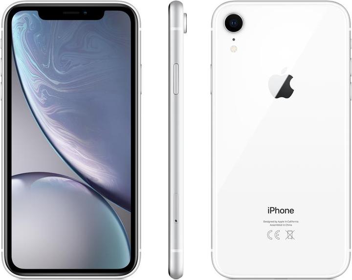 Produktbild Apple iPhone XR (128 GB, White, 6.10", SIM + eSIM, 12 Mpx, 4G)