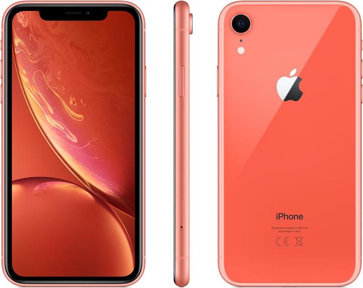 Image du produit Apple iPhone XR (128 Go, Corail, 6.10", SIM + eSIM, 12 Mpx, 4G)