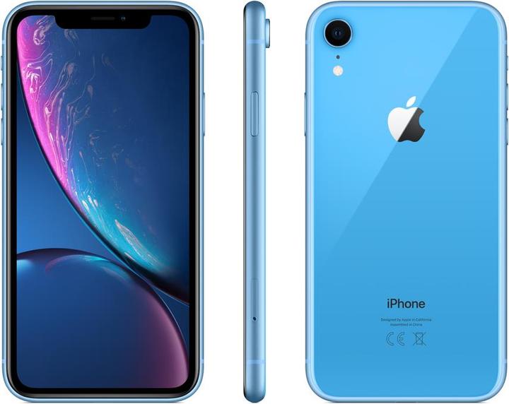 Actual product image Apple iPhone XR (256 GB, Blue, 6.10", SIM + eSIM, 12 Mpx, 4G)