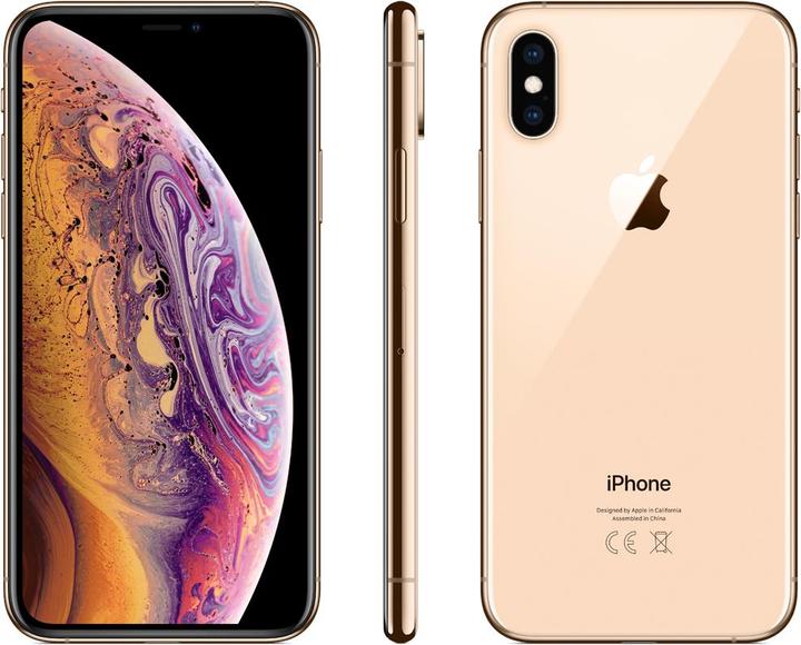 Apple iPhone XS (64 GB, Gold, 5.80", SIM + eSIM, 12 Mpx, 4G)