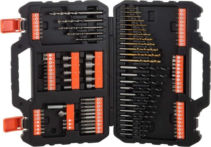 Produktbild Black & Decker Bohrer& Schrauberbitset,109teilig (6 mm, 6.5 mm, 5.5 mm, 10 mm, 1.5 mm, 7 mm, 3 mm, 5 mm, 8 mm, 2.5 mm, 3.5 mm, 4.5 mm, 2 mm, 7.5 mm, 4 mm)