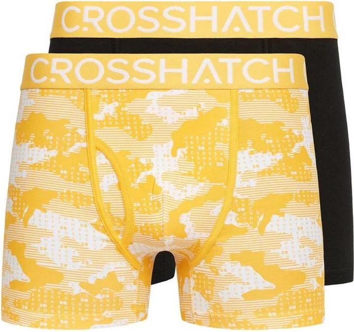 Actual product image Crosshatch Mens Kamzon Boxer Shorts (Pack of 2) (M, pack of 2)