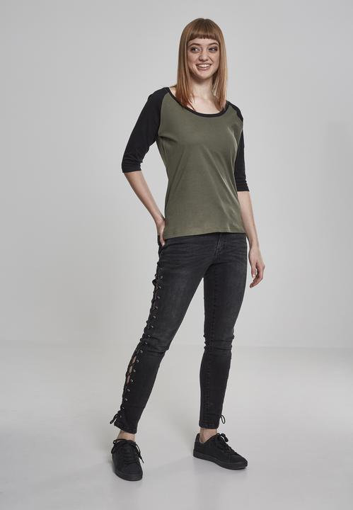 Image du produit Urban Classics Ladies 3/4 Contrast Raglan Tee (5XL)