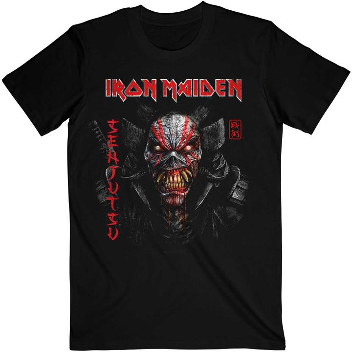 Iron Maiden Senjutsu Black Cover Vertical Logo