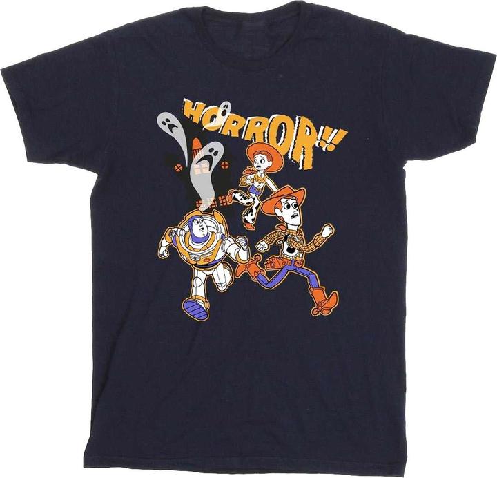 Actual product image Toy Story Mens Horror Run Away Cotton Halloween T-Shirt (XL)