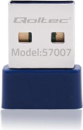 Actual product image Qoltec 57007 Wireless Mini Bluetooth USB WiFi Adapter (Transmitter & Receiver)