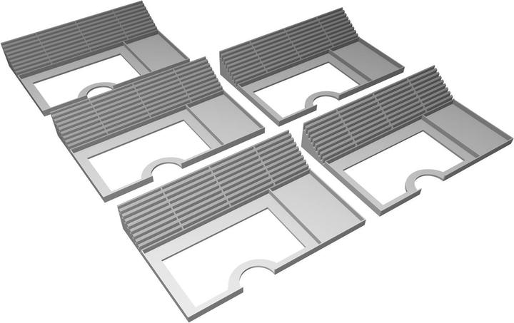 Produktbild Feldherr 3D04SET - 5er Pack Spieler Dashboard für Villen des Wahnsinns Zweite Edition (Kunststoff)
