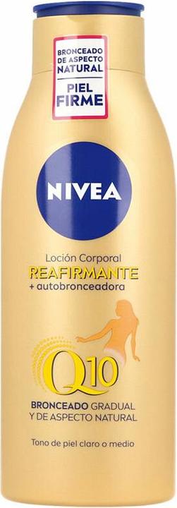 Actual product image NIVEA Q10+ reafirmante y autobronceadora body milk 400 ml (Self tanning cream, 400 ml)