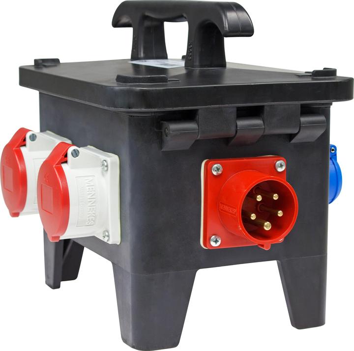 As - Schwabe Mobiler Baustellen-Stromverteiler (6 x, CEE 7/3, CEE)